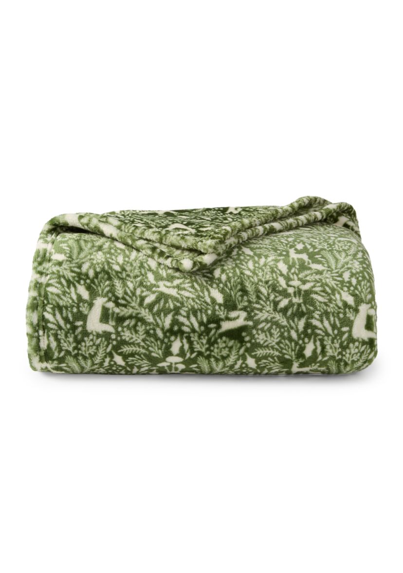 Winter Whimsy Printed Plush Blanket