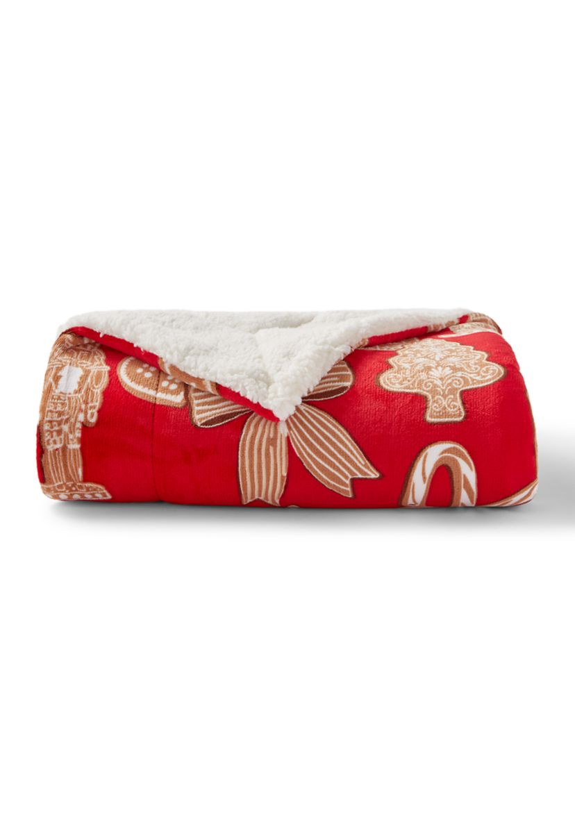 Joyland Holiday Cookies Sherpa Throw Blanket | Belk