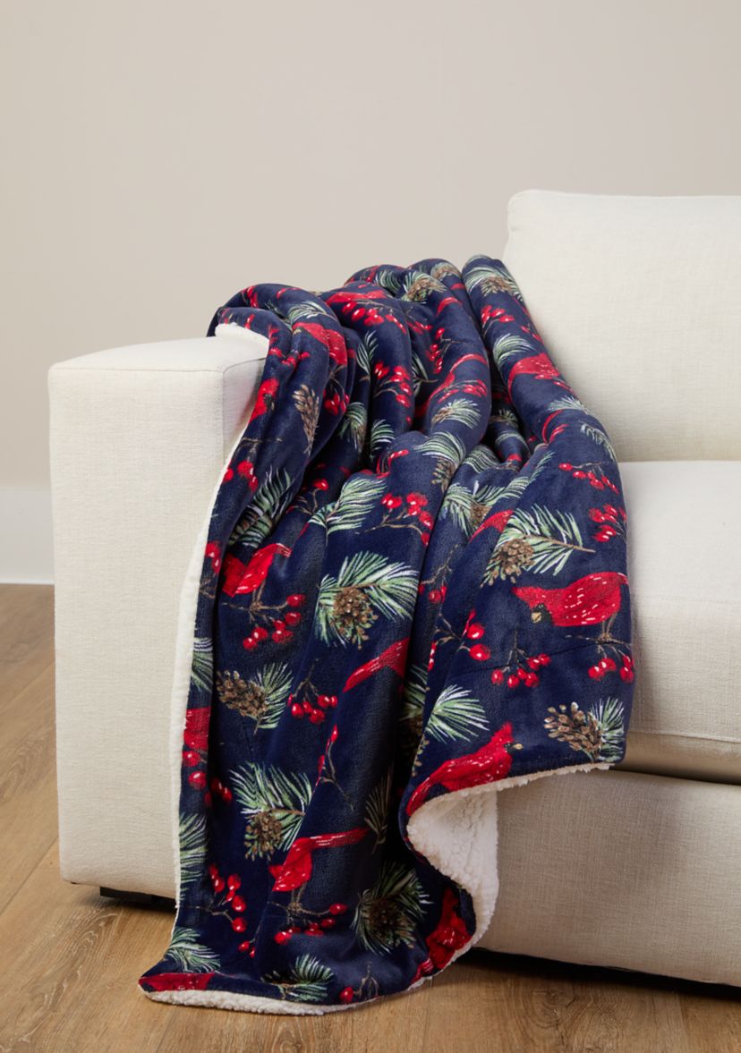 Joyland Cardinals Sherpa Throw Blanket | Belk