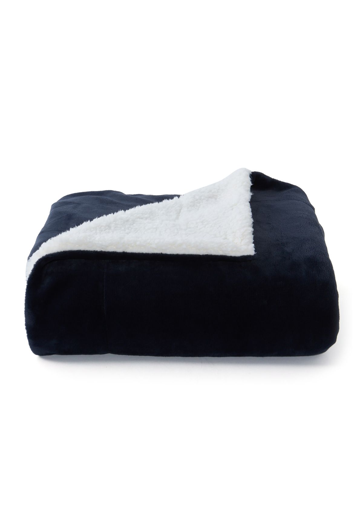 Holiday Solid Sherpa Throw Blanket