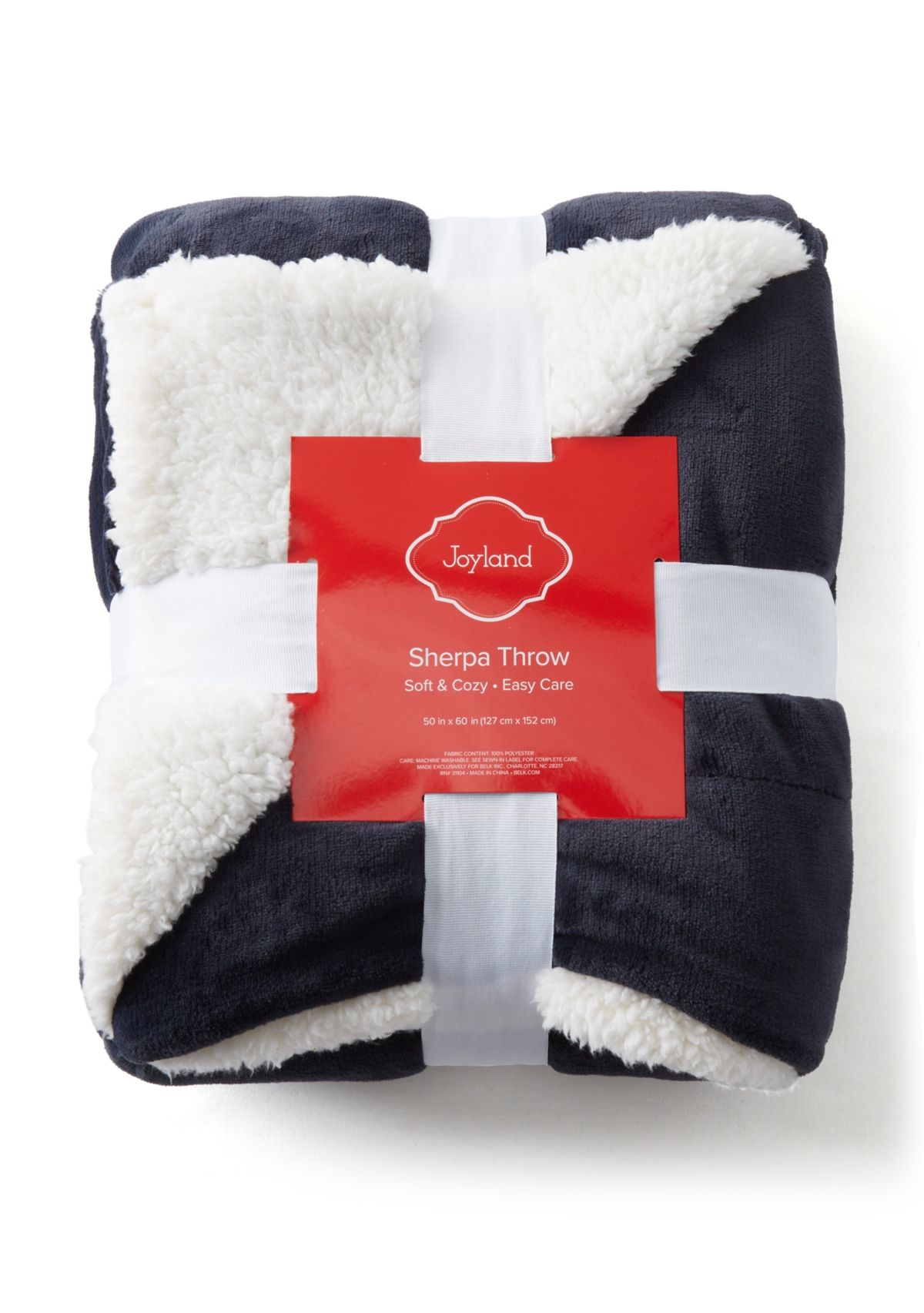Holiday Solid Sherpa Throw Blanket
