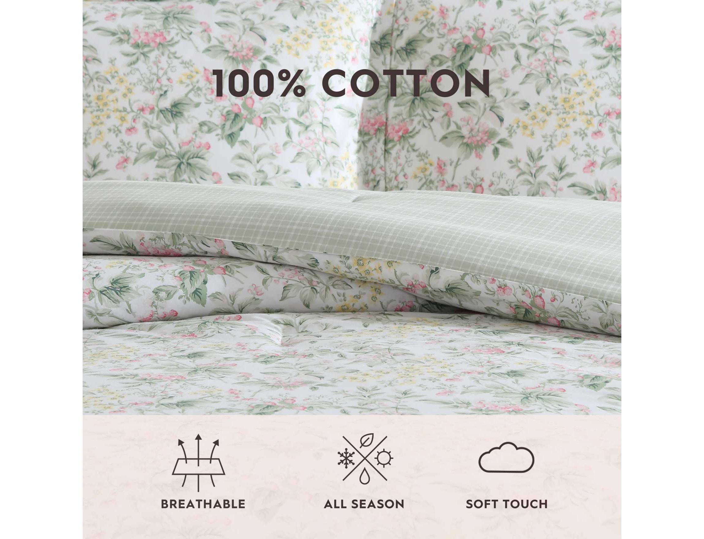 Bramble Floral Cotton Comforter Set