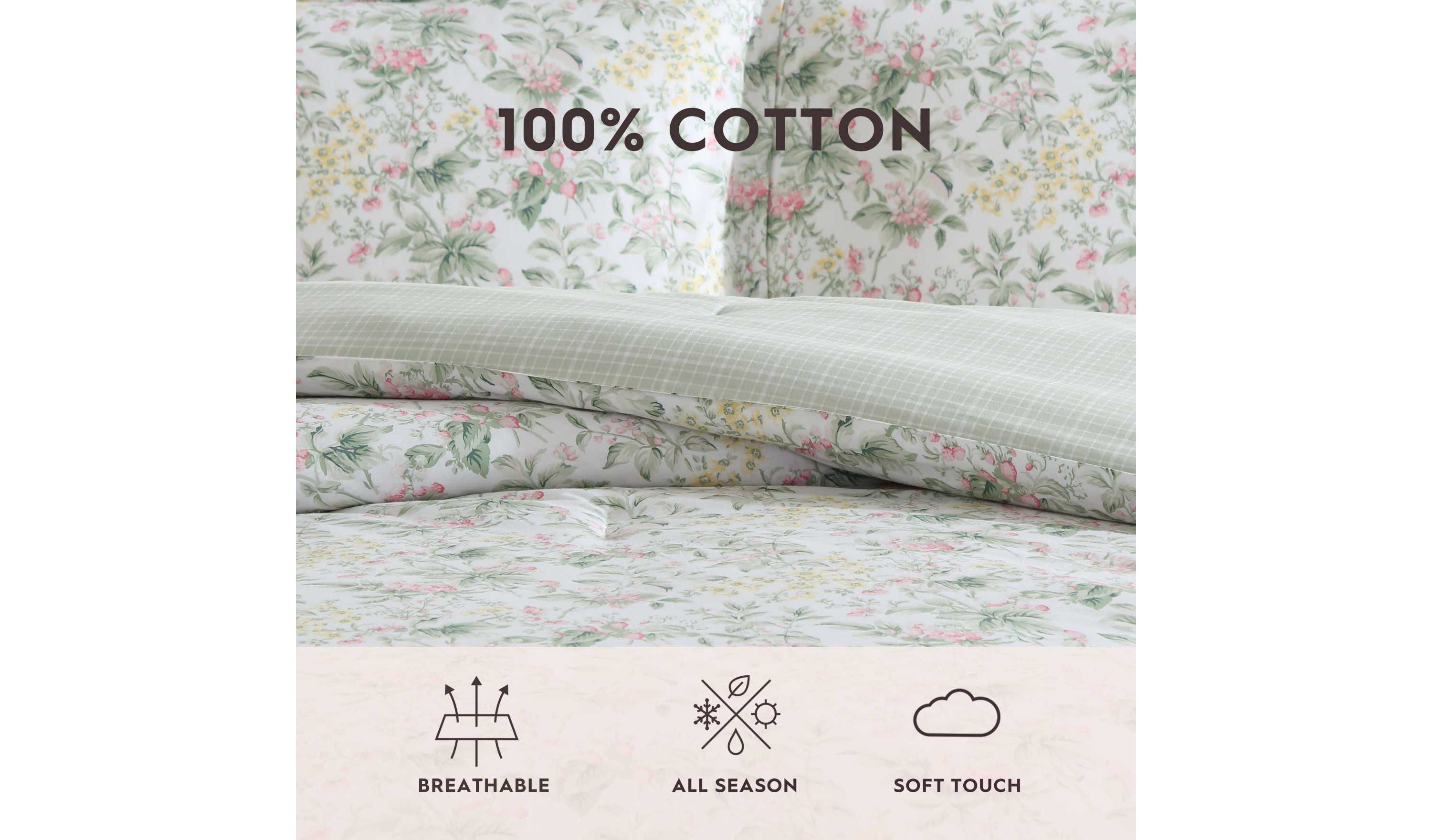 Bramble Floral Cotton Comforter Set