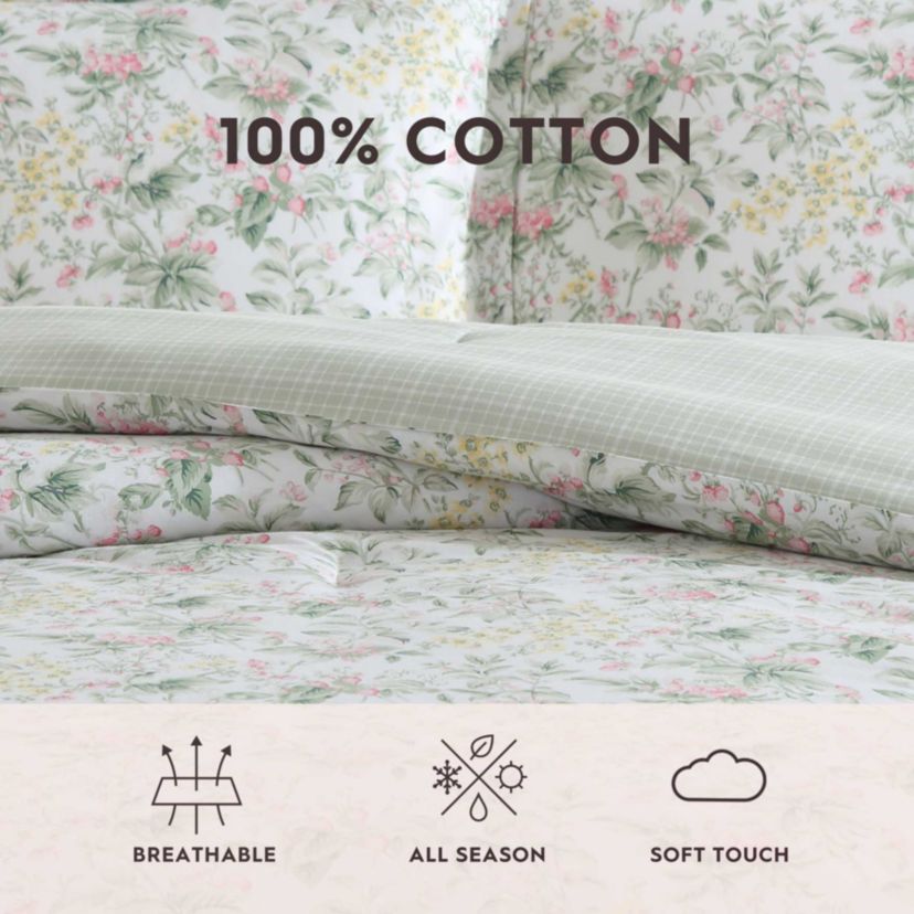 Bramble Floral Cotton Comforter Set