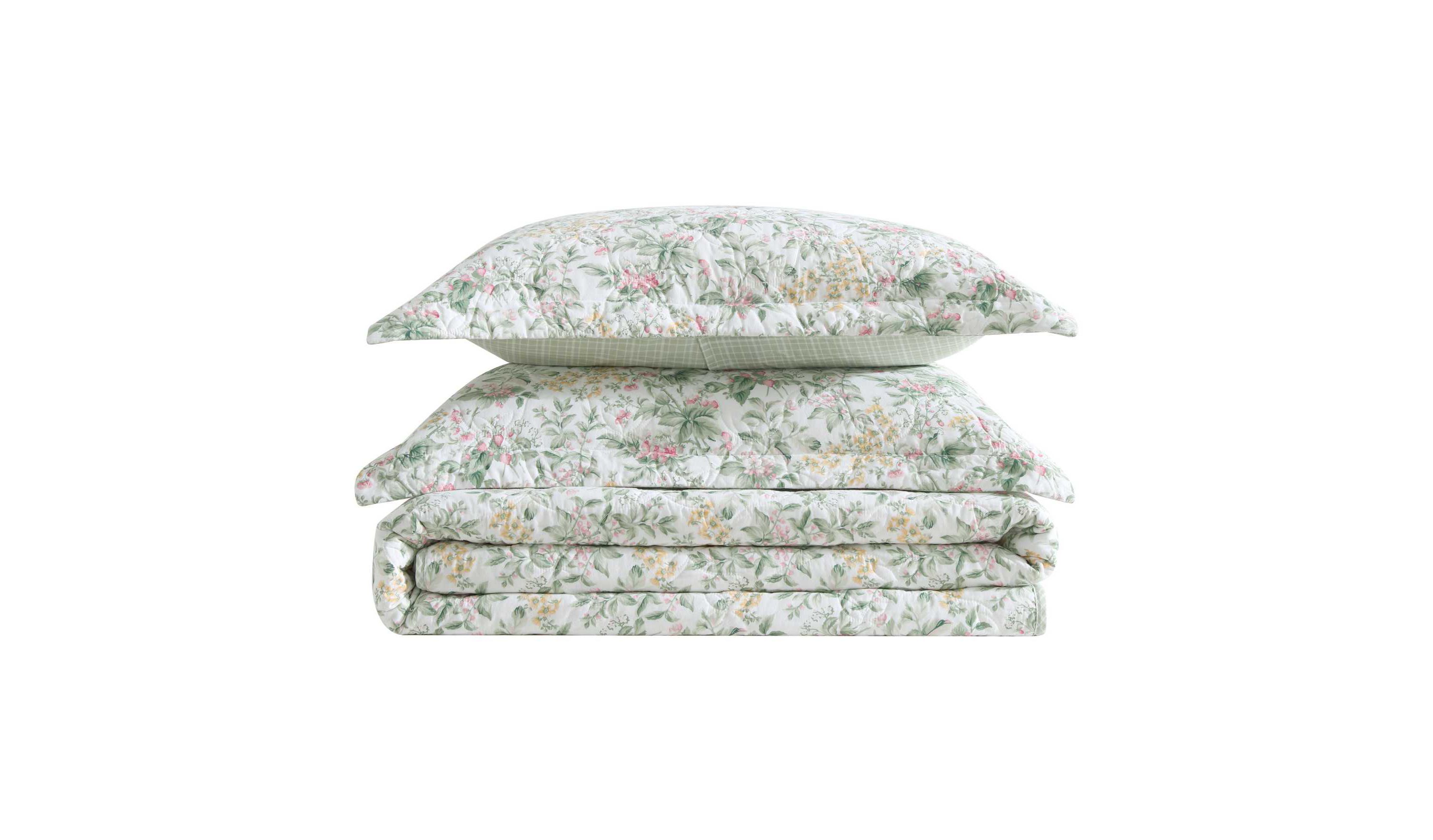 Bramble Floral Cotton Quilt Set