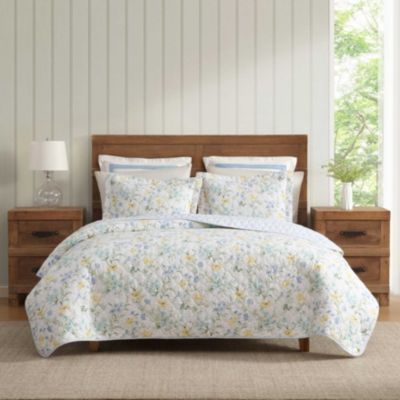 Laura Ashley Poppy Meadow Cotton Quilt Set