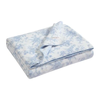 Laura Ashley Bedford Stripe Microfiber Throw