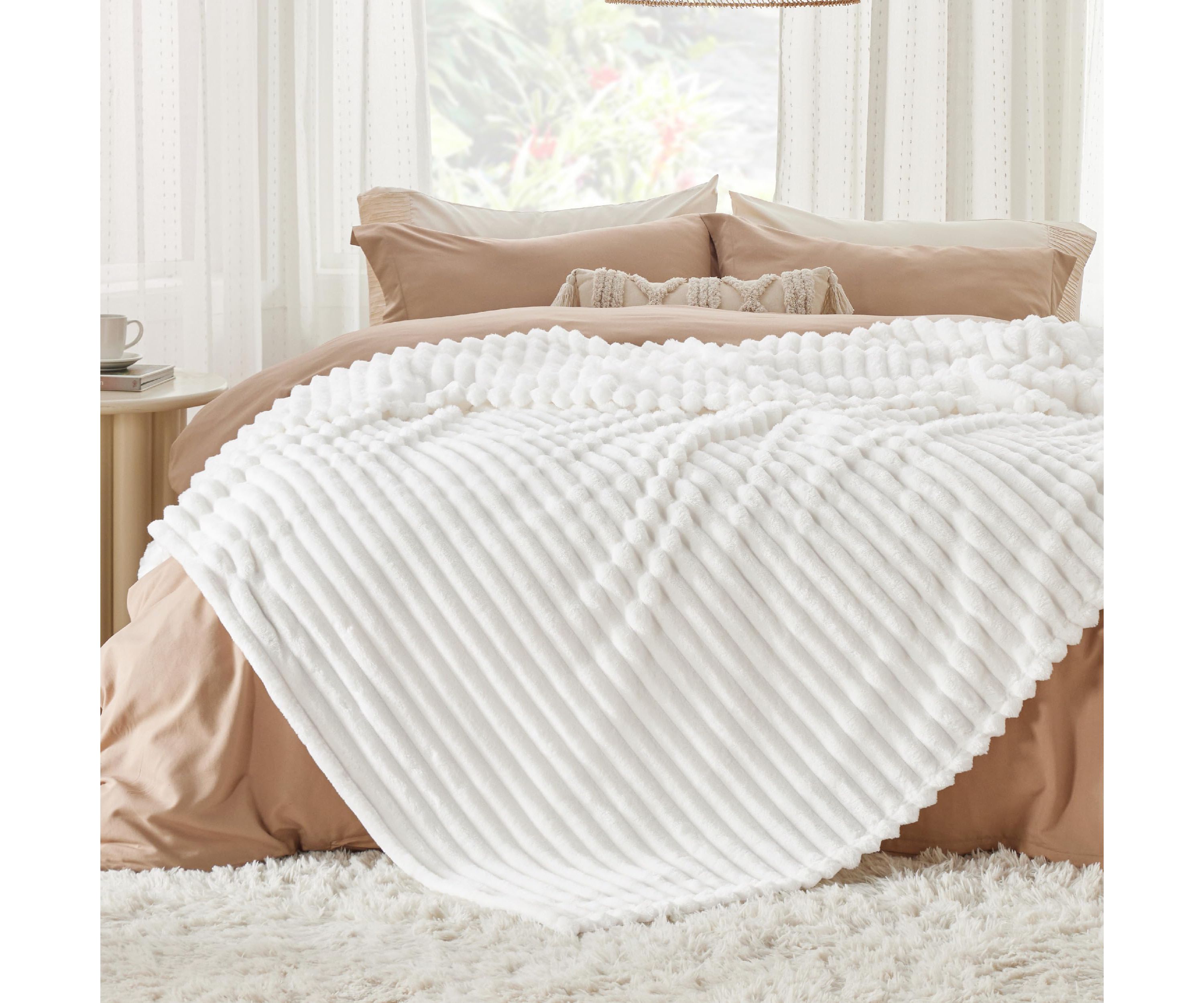 GentleSoft™ Wide Ribbed Plush Blanket