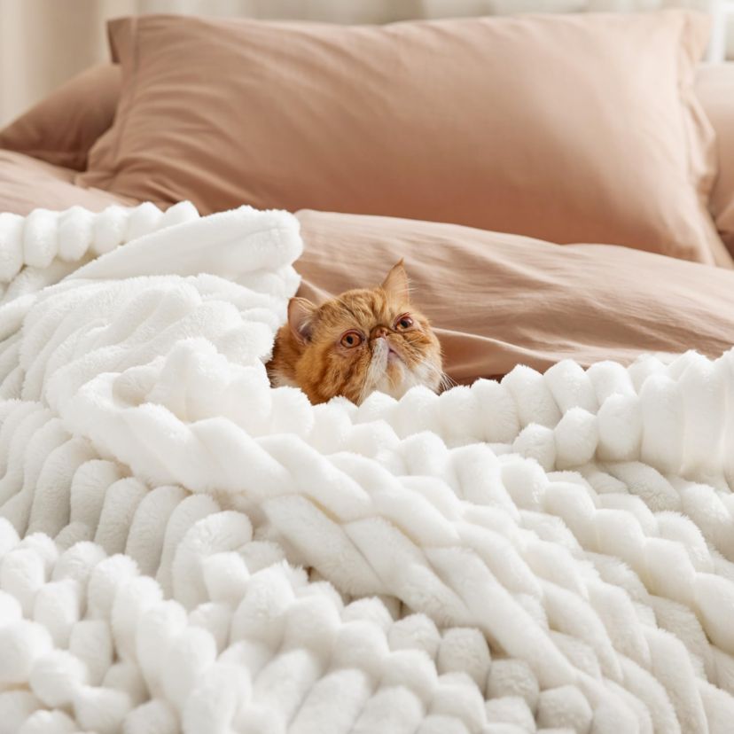 GentleSoft™ Wide Ribbed Plush Blanket
