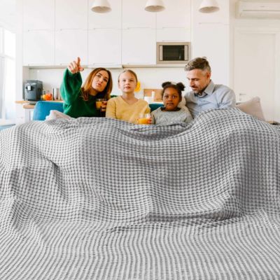 Cooling Bamboo Waffle Blanket