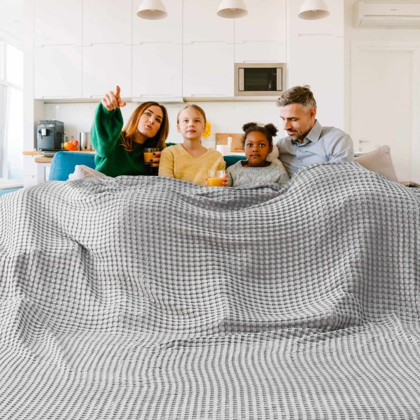 Cooling  Bamboo Waffle Blanket