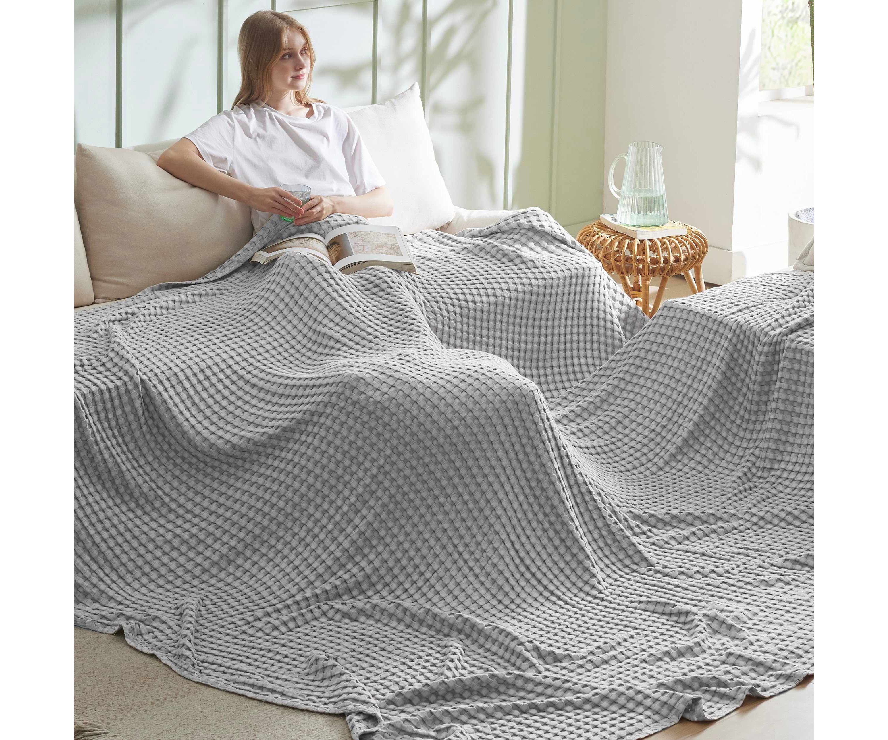 Cooling  Bamboo Waffle Blanket