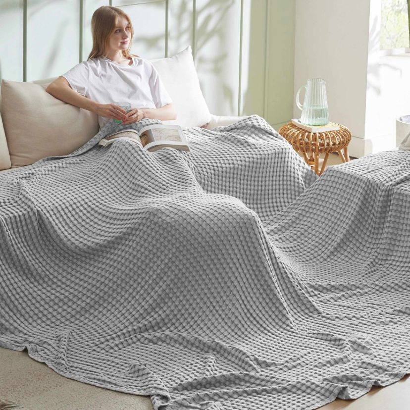 Cooling  Bamboo Waffle Blanket
