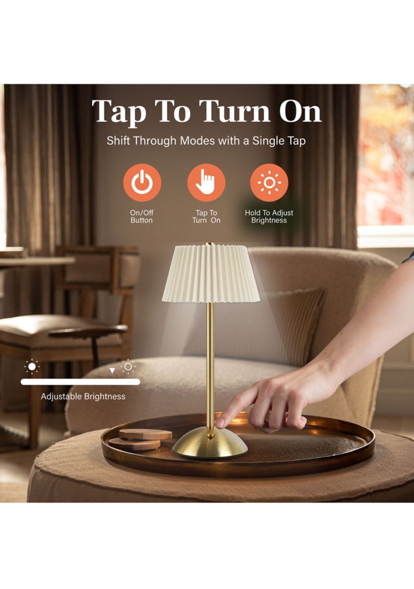 Iris Ecru Rechargeable Table Lamp