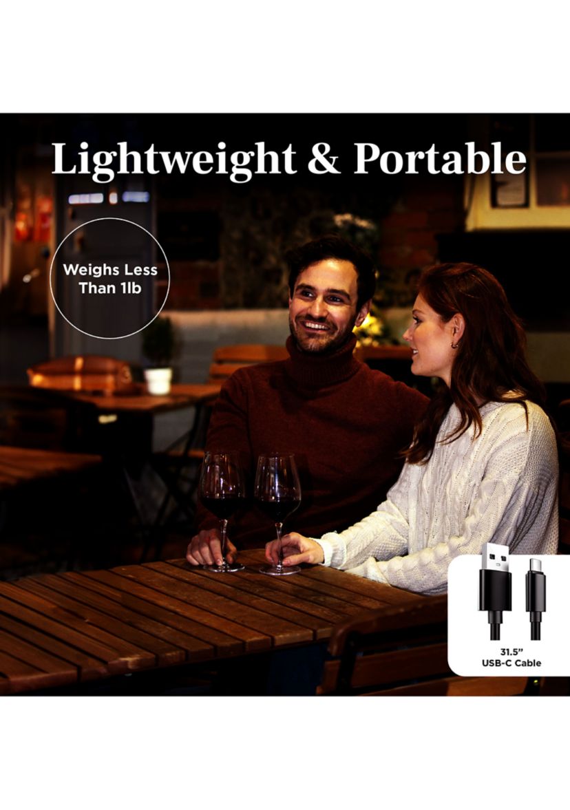 Iris Ecru Rechargeable Table Lamp