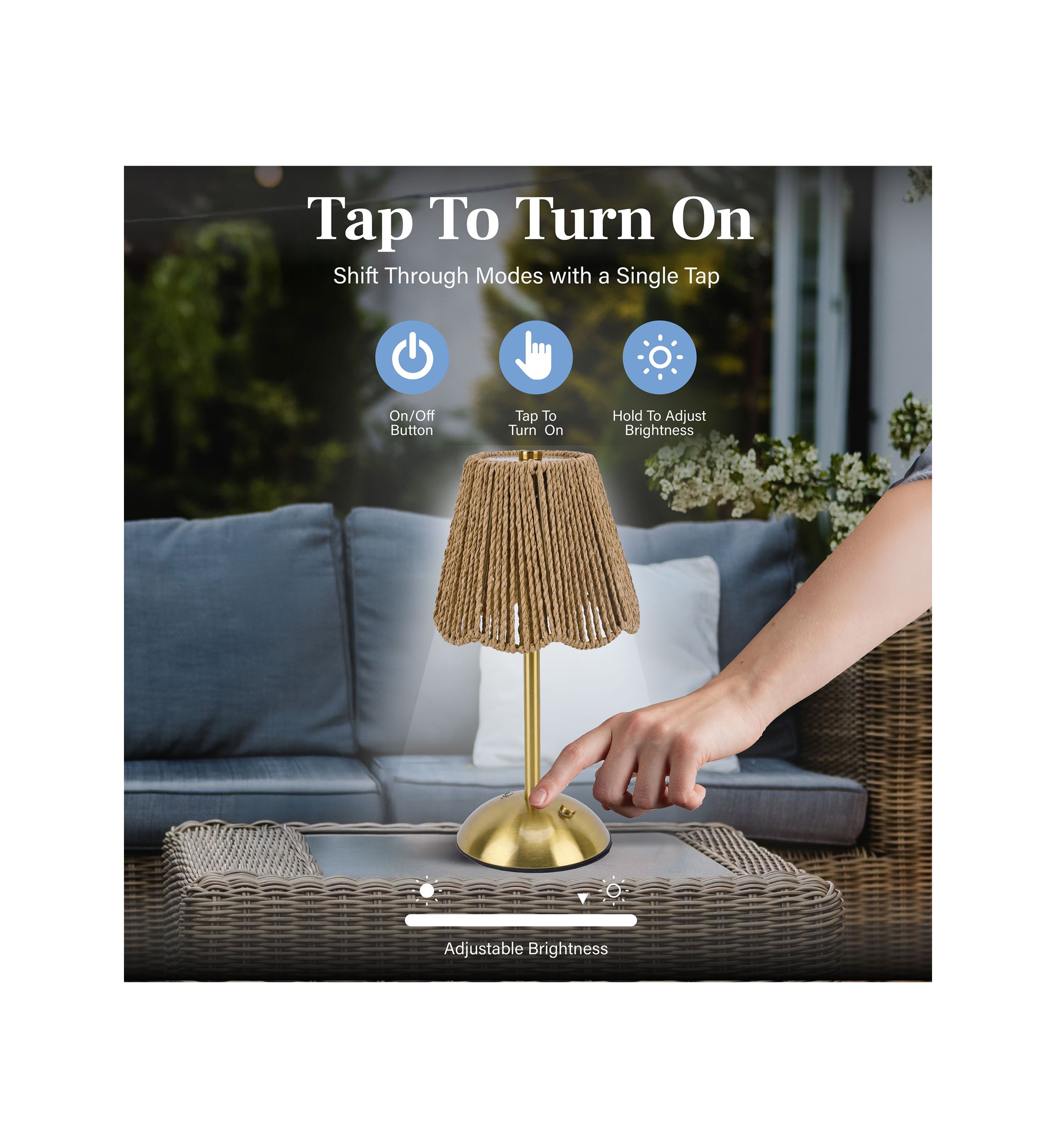 Rechargeable Woven String Lamp 