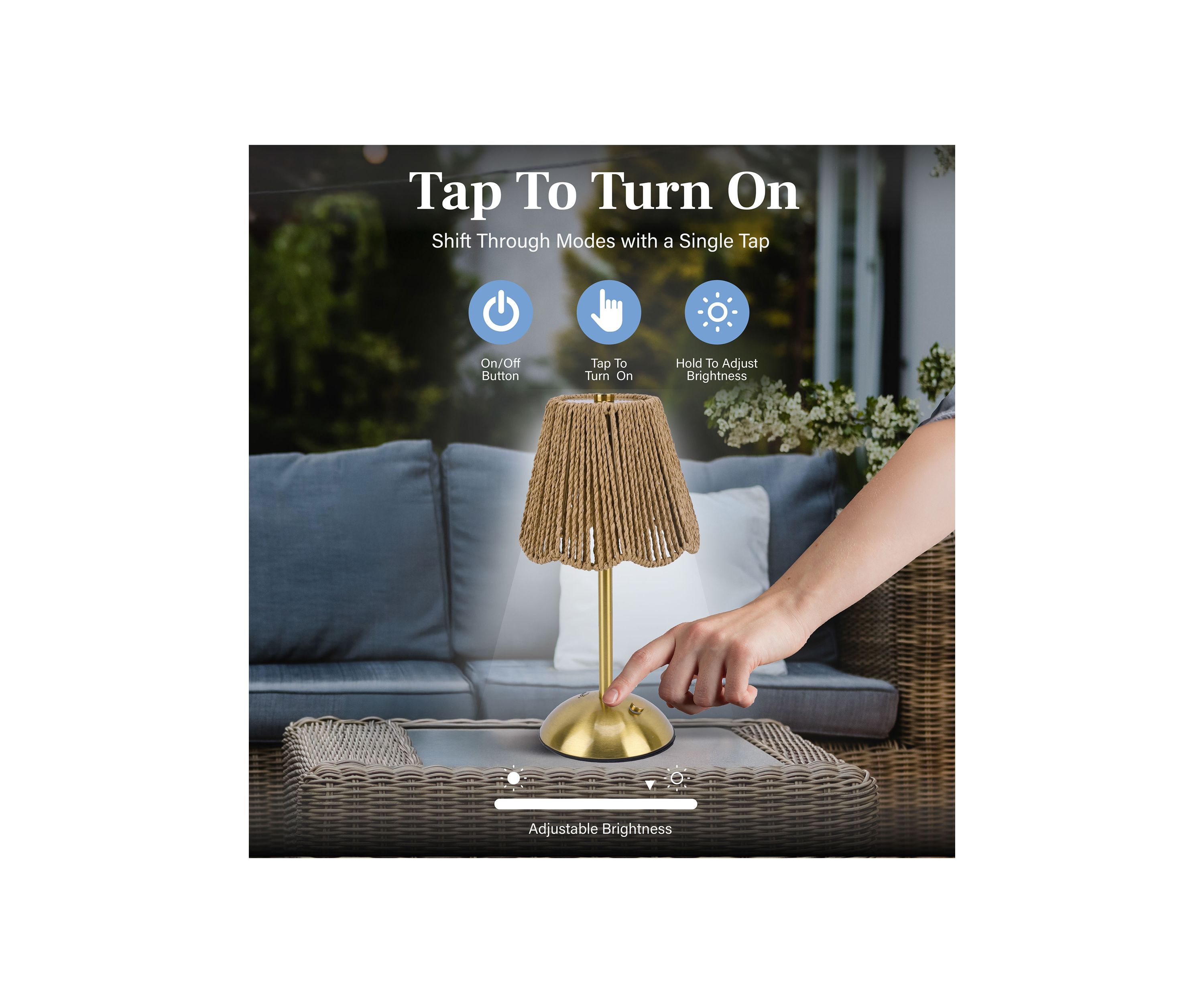 Rechargeable Woven String Lamp 
