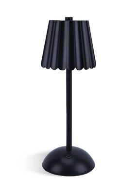 Rechargeable Scalloped Plastic Table Lamp