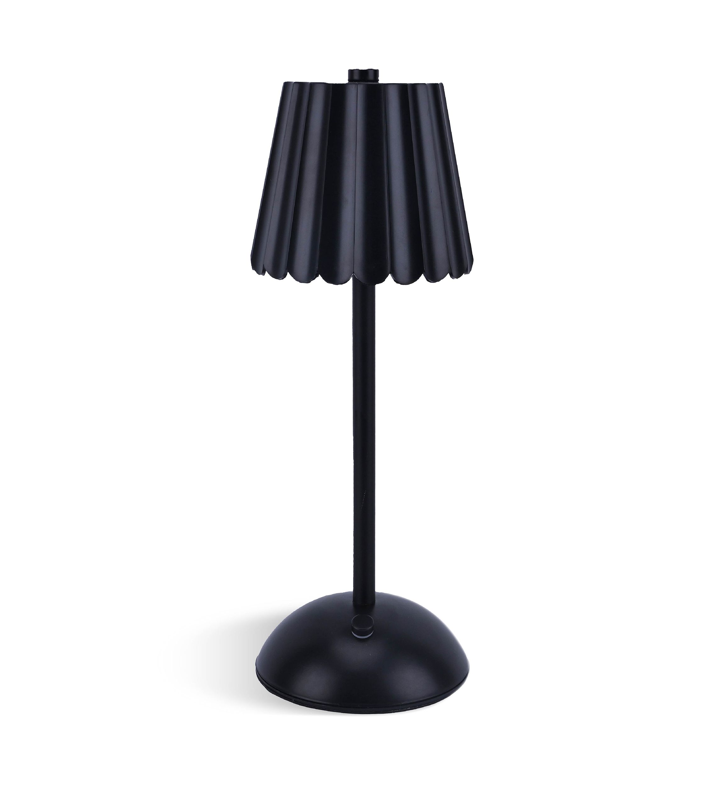 Rechargeable Scalloped Plastic Table Lamp