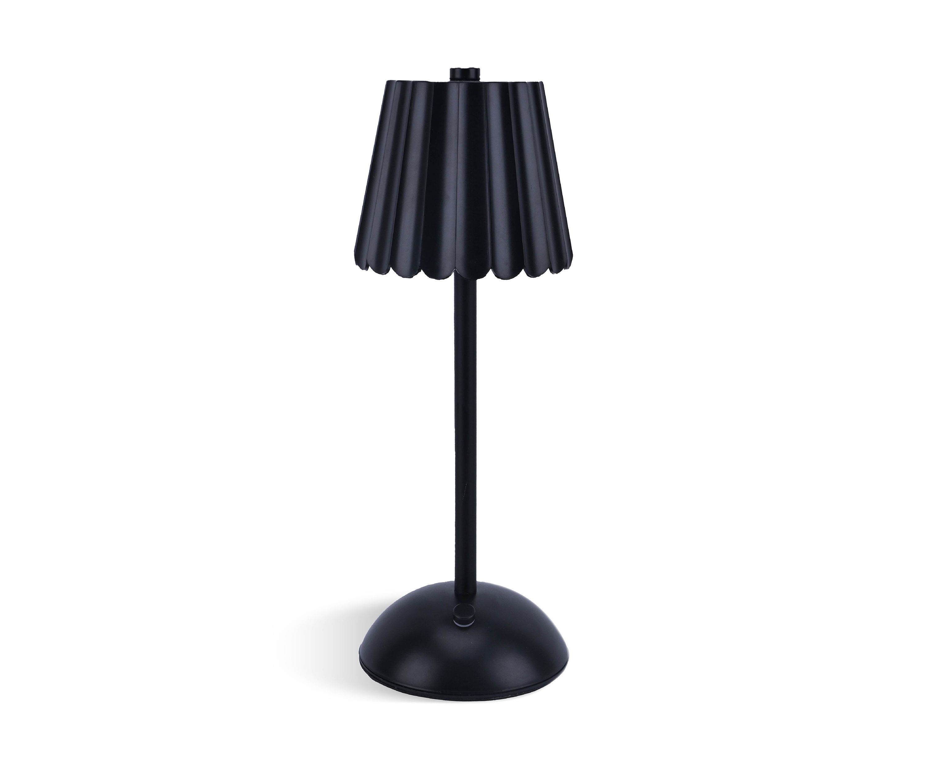 Rechargeable Scalloped Plastic Table Lamp