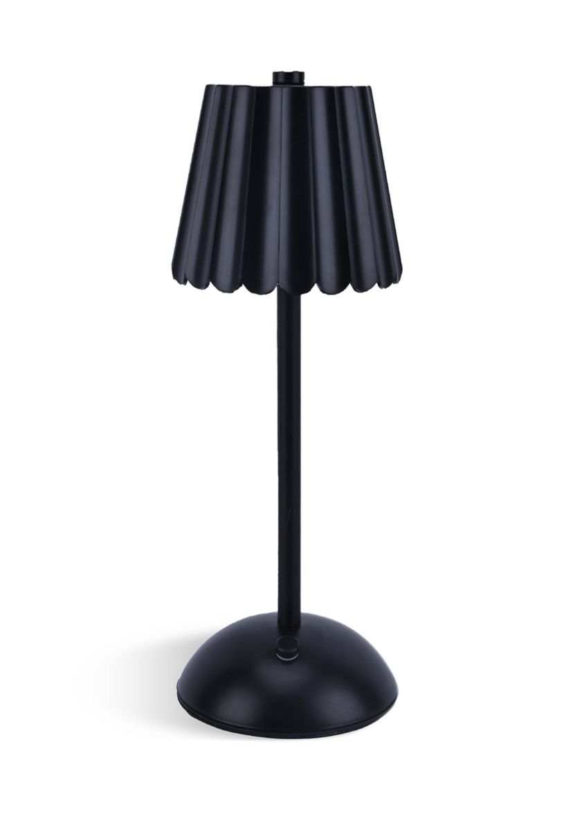 Rechargeable Scalloped Plastic Table Lamp