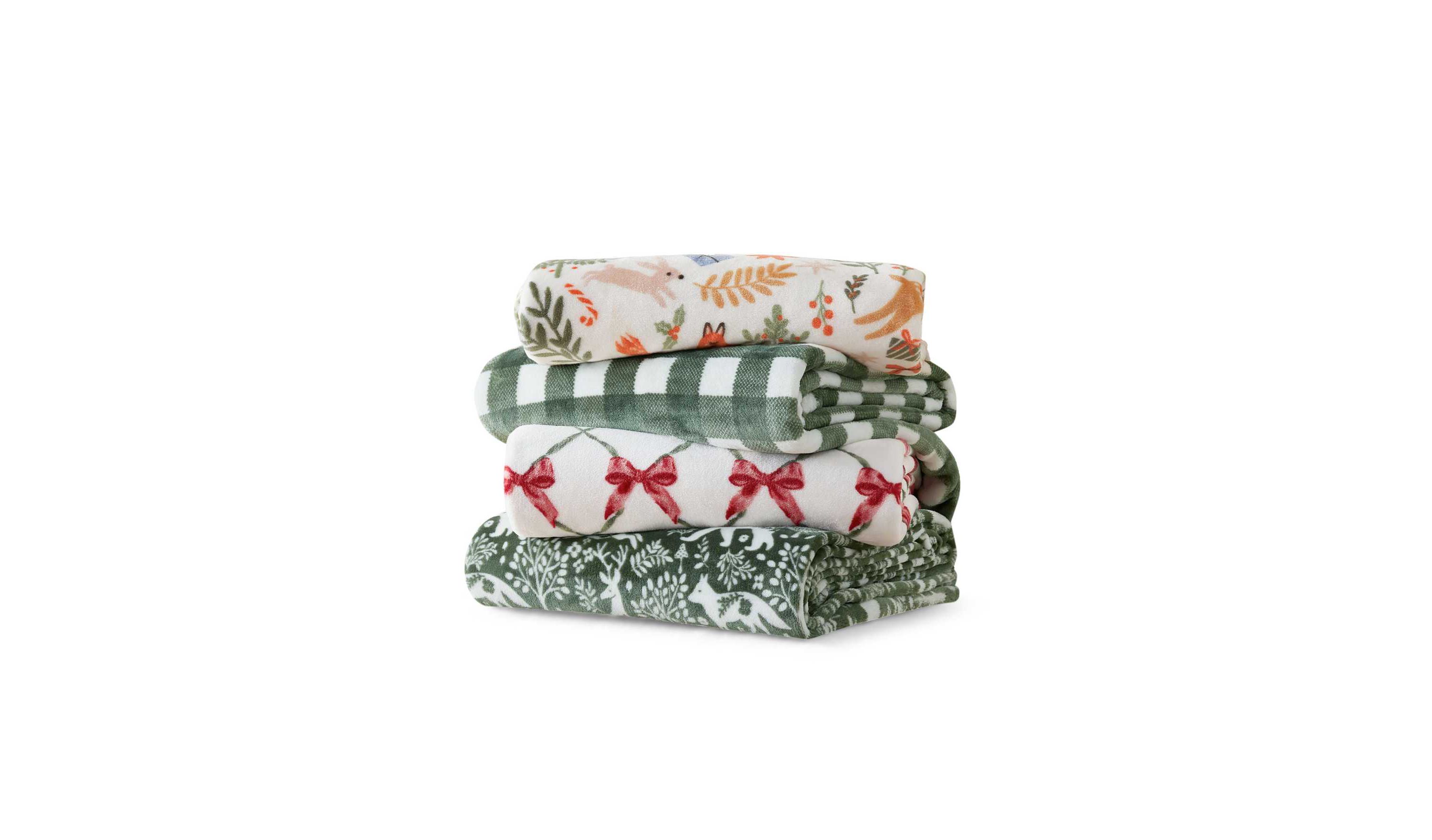 Emmas Bow Microfiber Throw