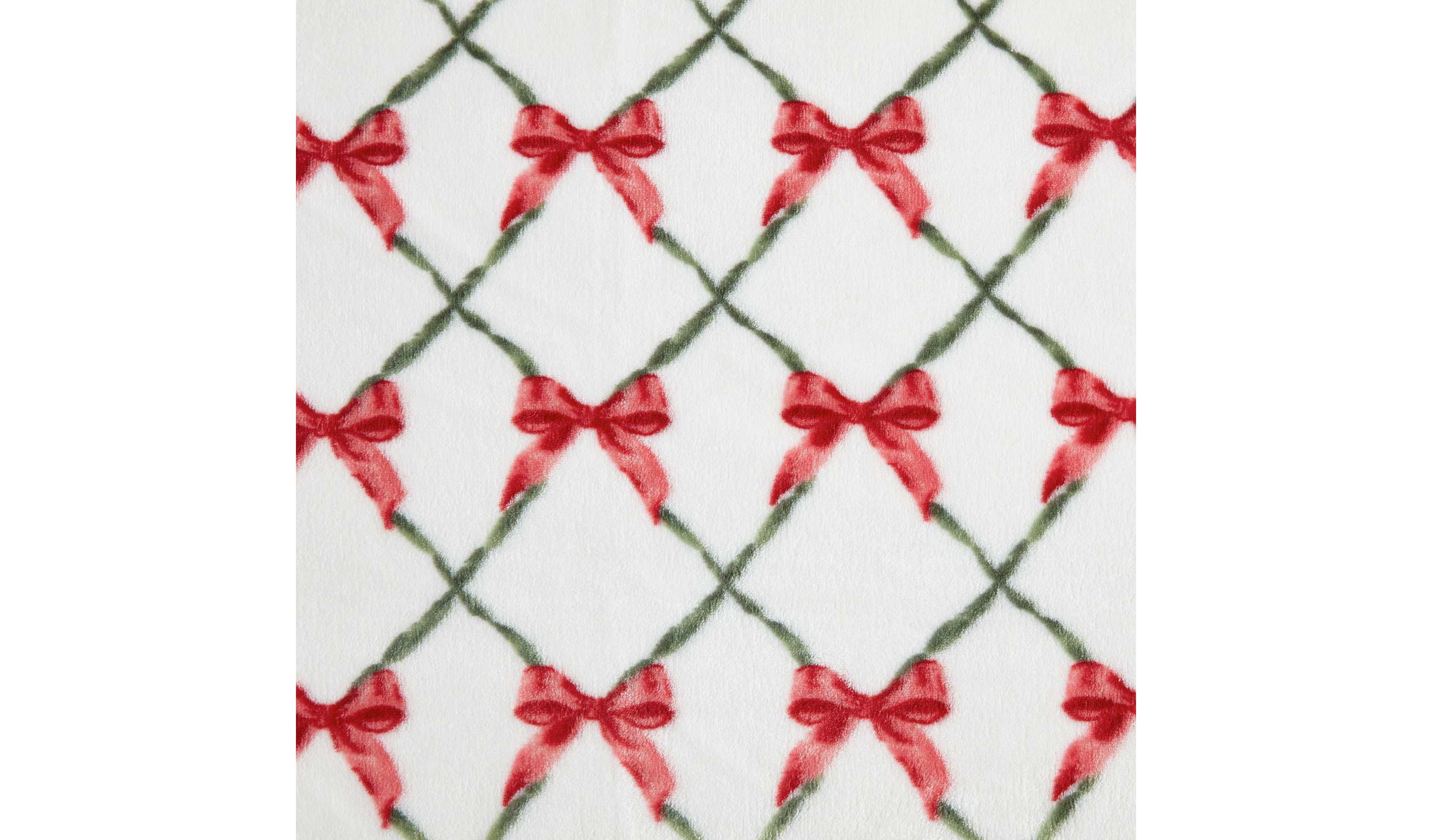 Emmas Bow Microfiber Throw
