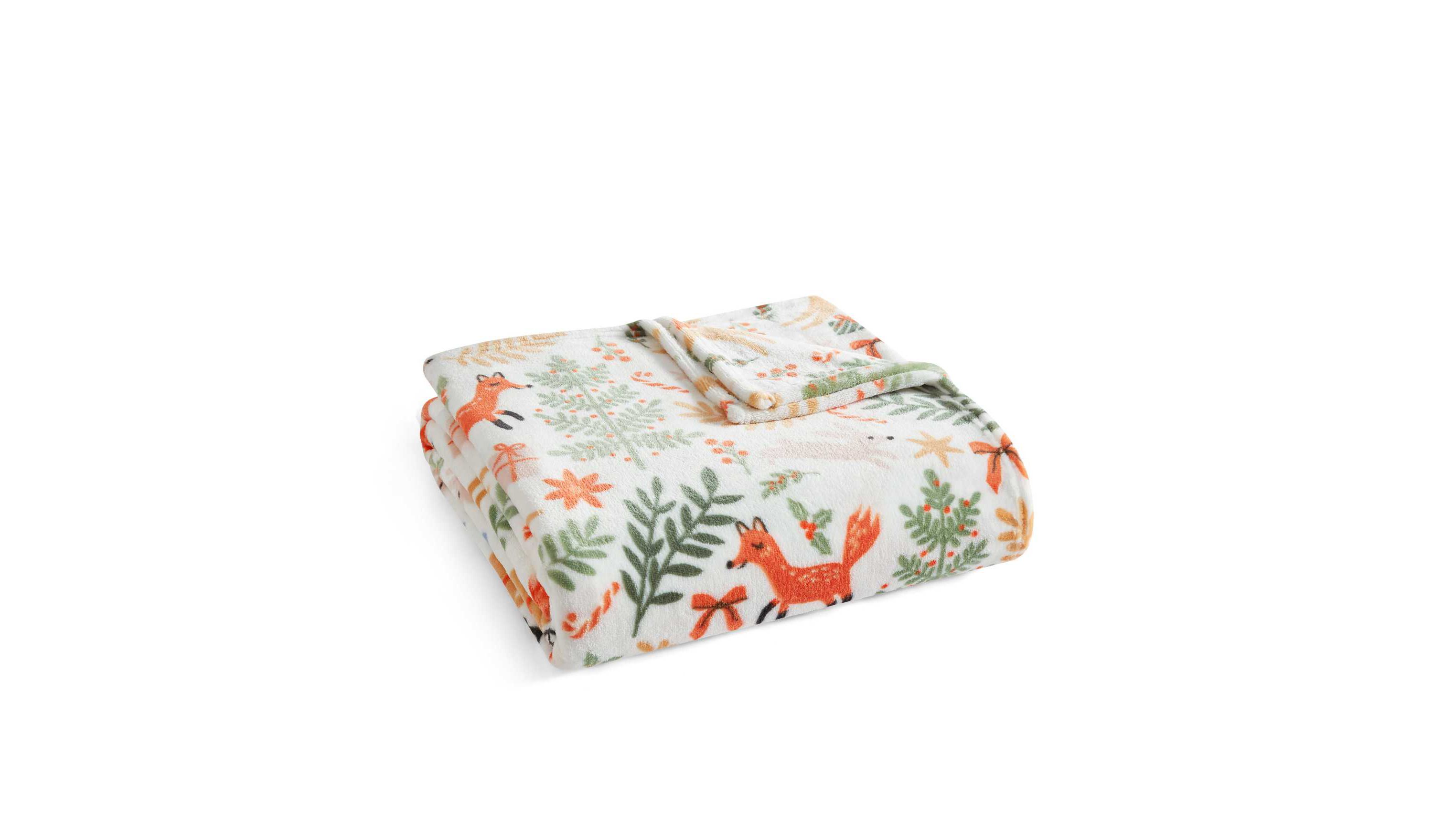 Holiday Woodland Microfiber Throw