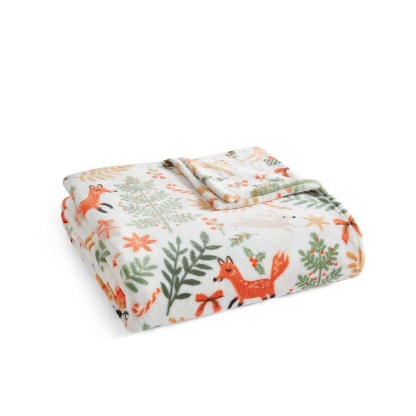 Holiday Woodland Microfiber Throw