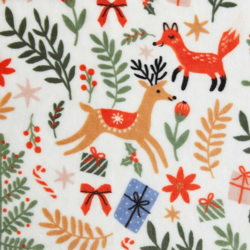 Holiday Woodland Microfiber Throw