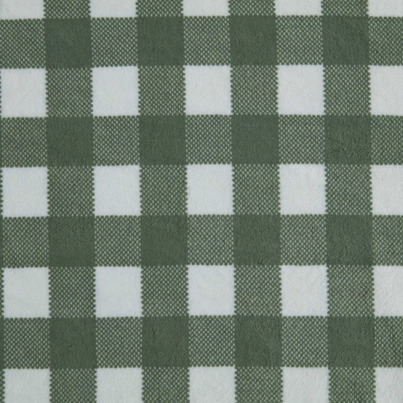 Madison Gingham Microfiber Throw