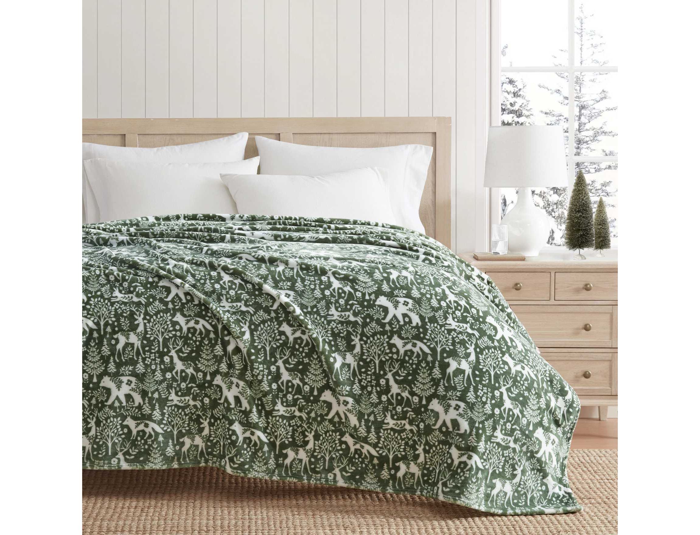 Nordic Forest Microfiber Throw