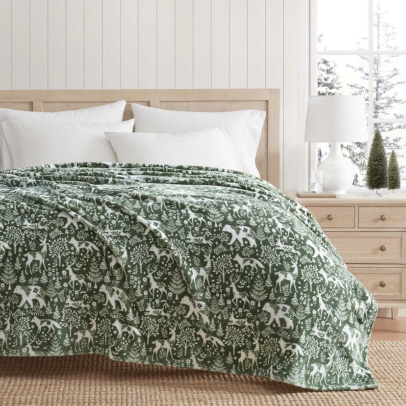Nordic Forest Microfiber Throw