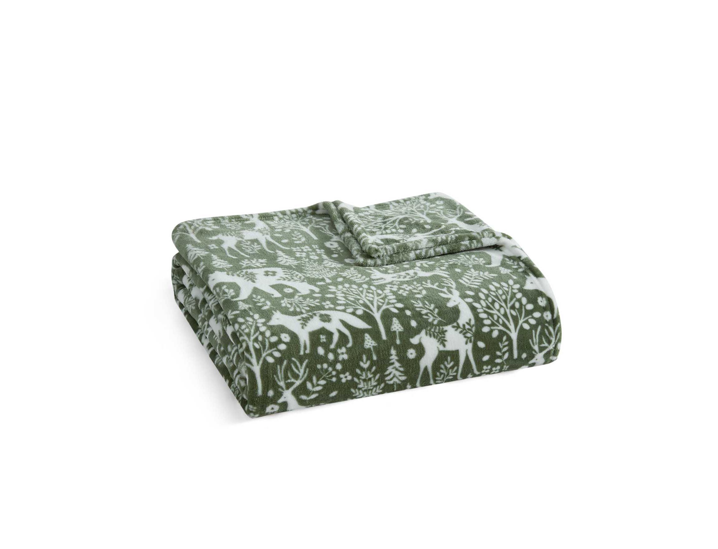 Nordic Forest Microfiber Throw