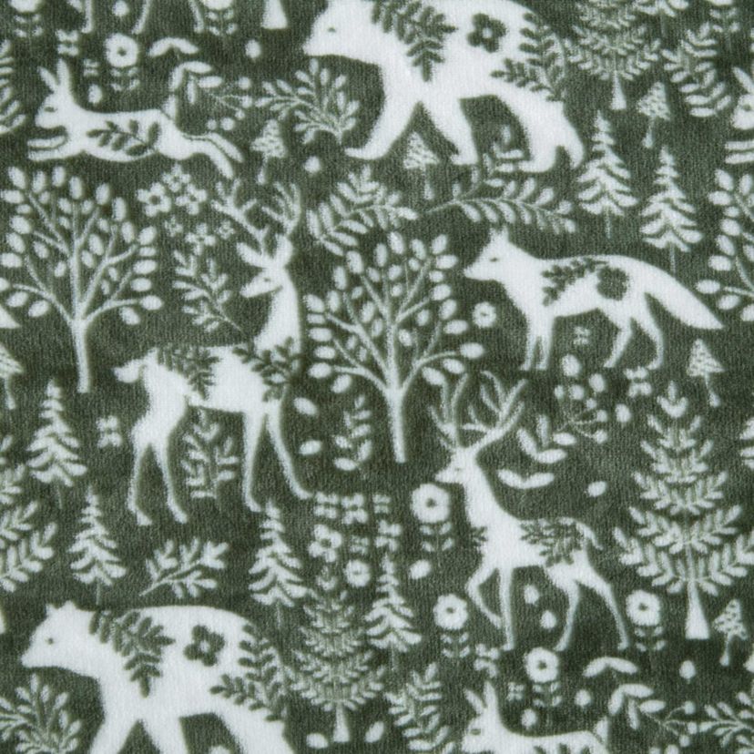 Nordic Forest Microfiber Throw
