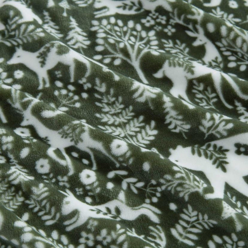 Nordic Forest Microfiber Throw