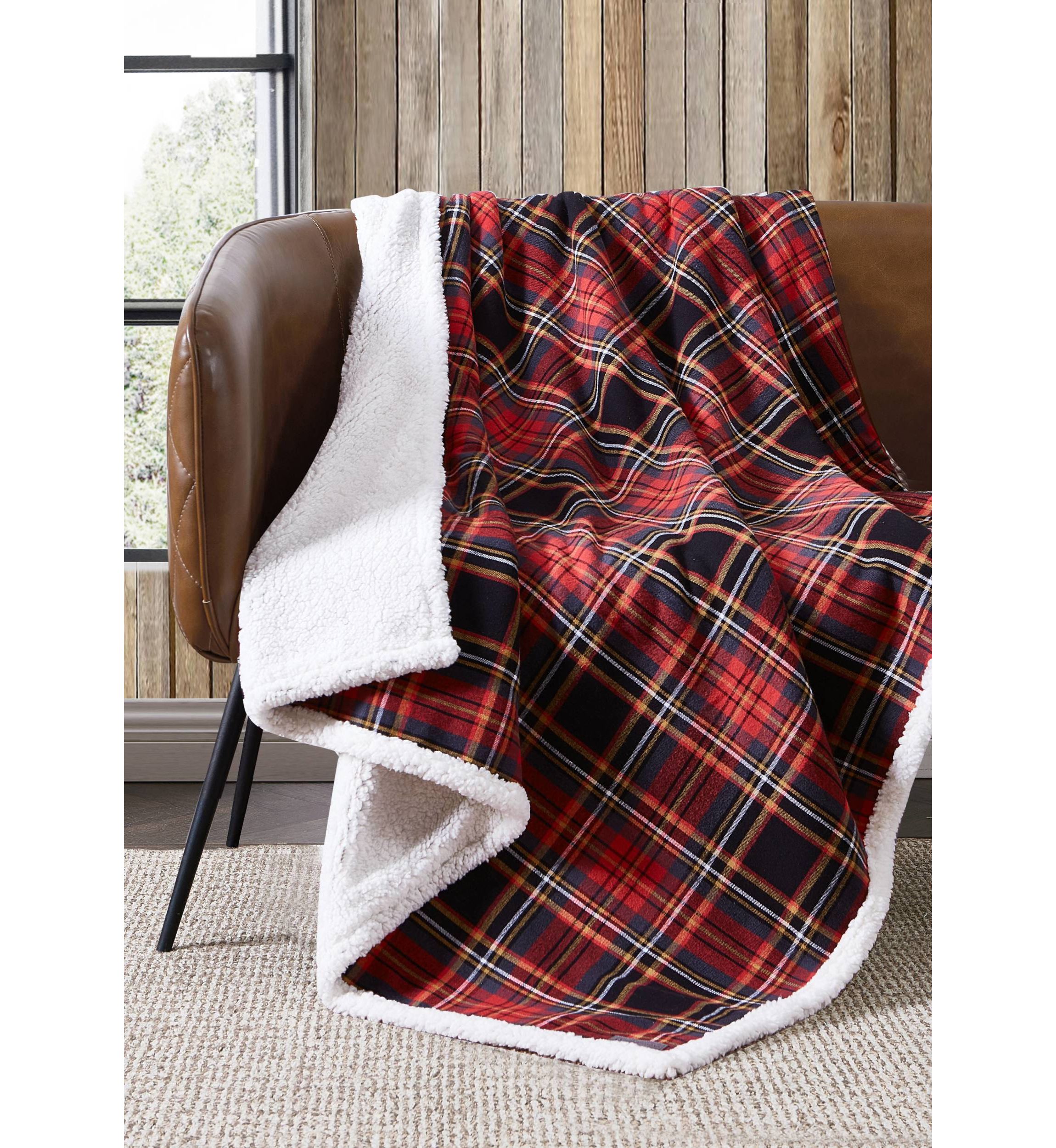 Mountain Tartan Throw Blanket