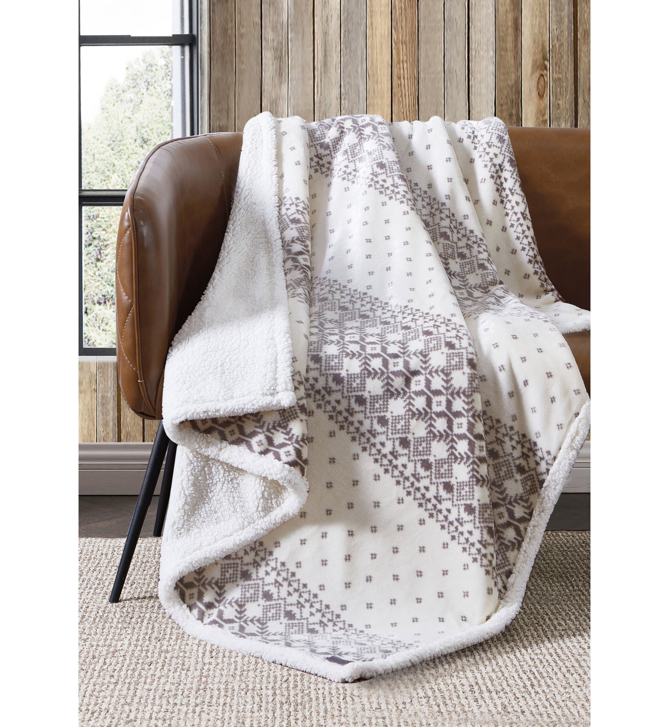 Fair Isle Peak Throw Blanket