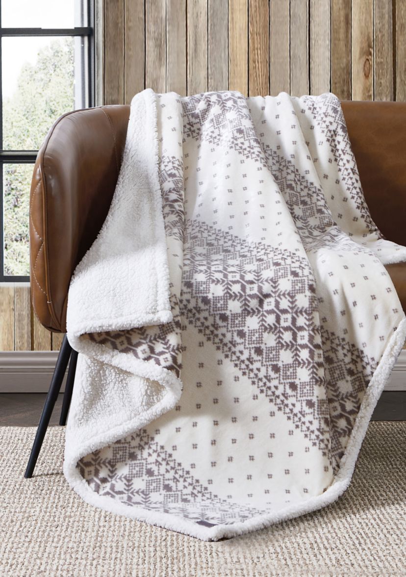 Fair Isle Peak Throw Blanket