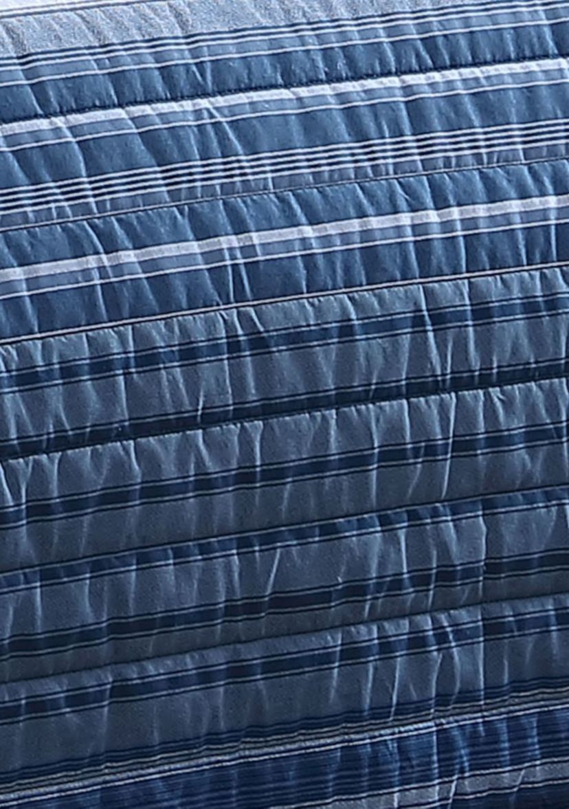 Coveside 3-Piece Striped Cotton Quilt Set