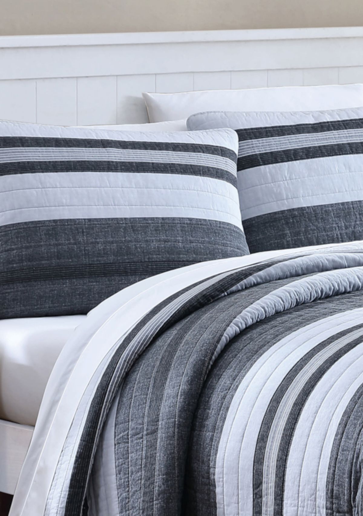 Ardmoore 3-Piece Striped Cotton Quilt Set