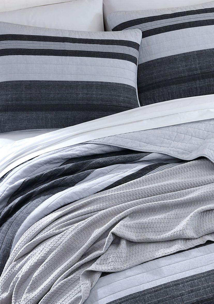 Ardmoore 3-Piece Striped Cotton Quilt Set