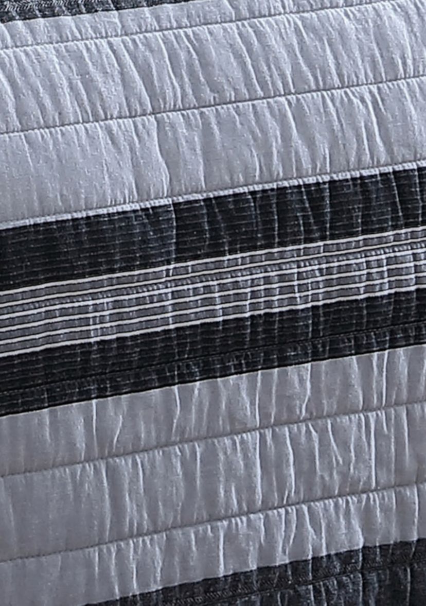 Ardmoore 3-Piece Striped Cotton Quilt Set