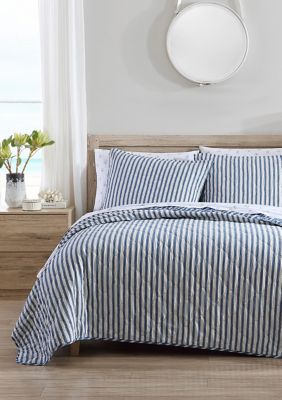 Stone Cottage Willow Way Ticking Stripe Cotton Quilt Set | belk