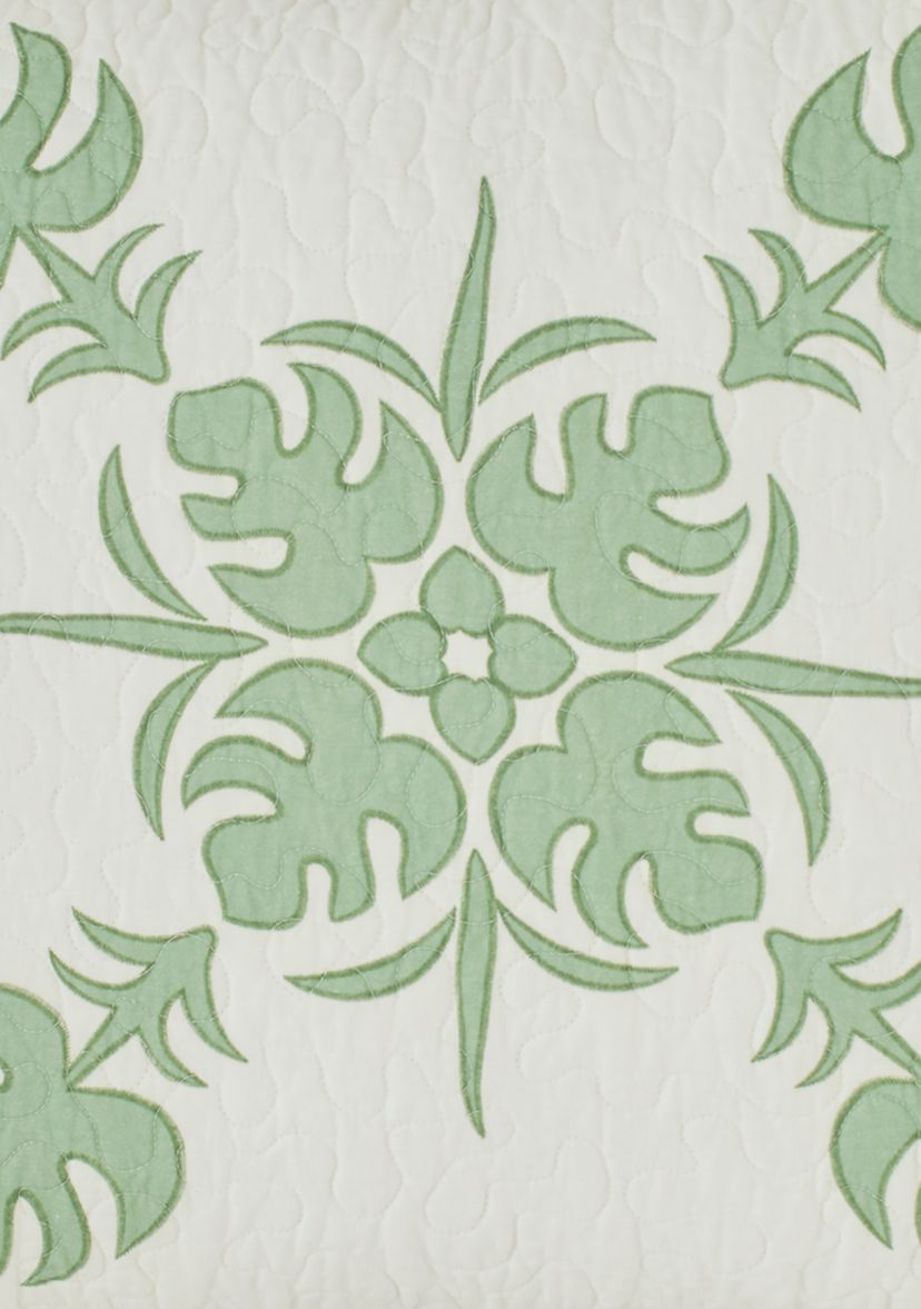 Molokai 1-Piece Floral Cotton Quilt