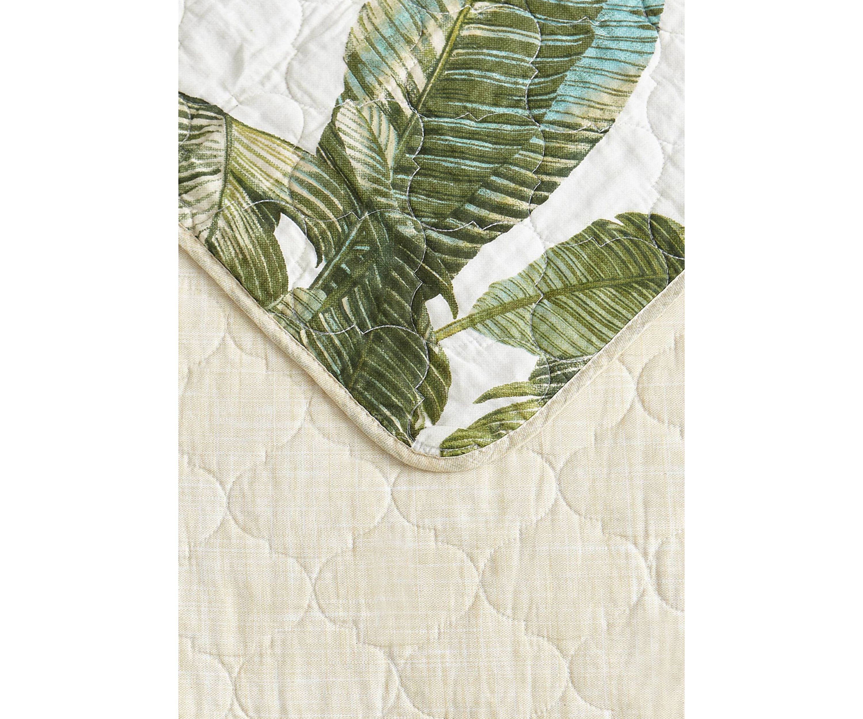Fiesta Palms 2-Piece Floral Cotton Quilt Set