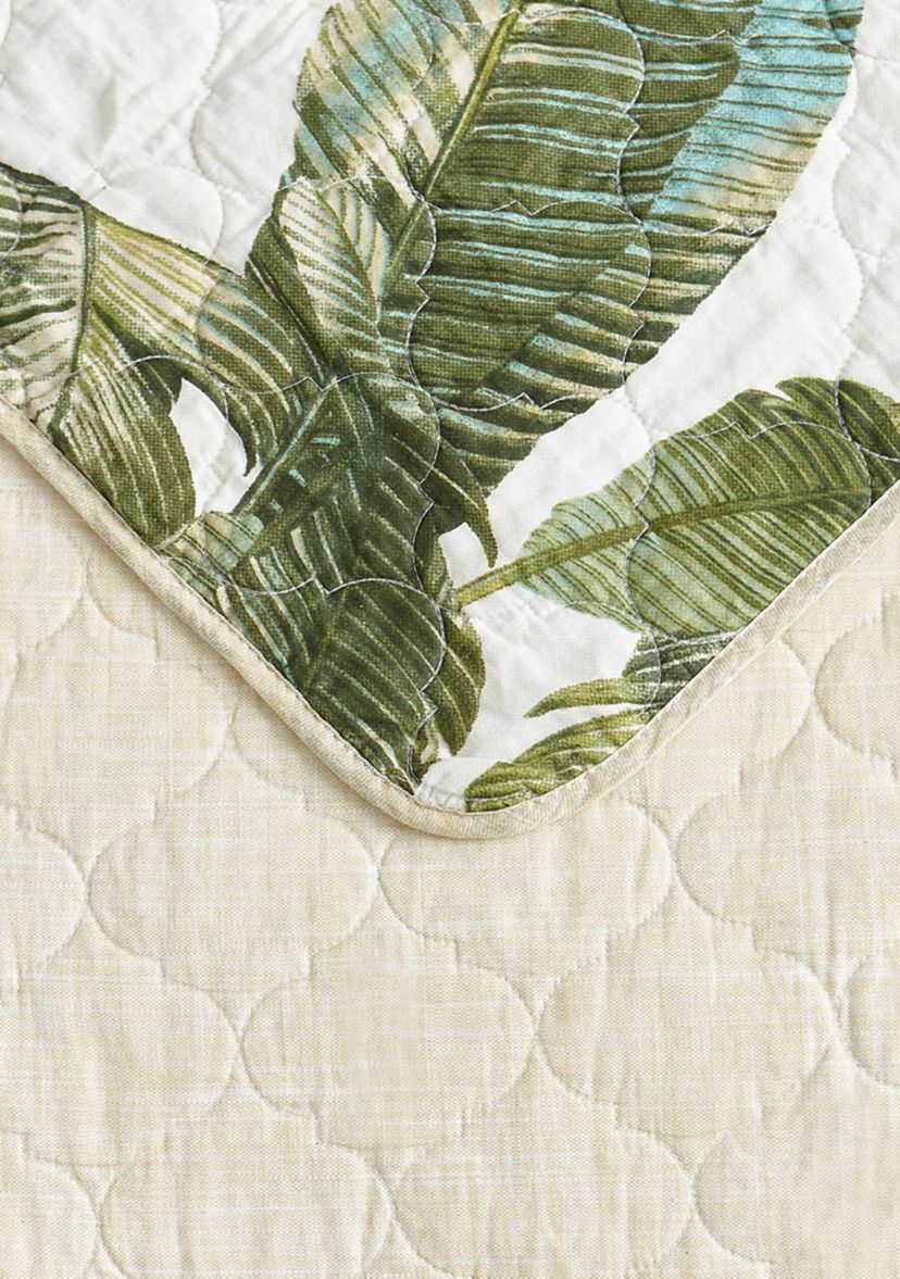 Fiesta Palms 2-Piece Floral Cotton Quilt Set