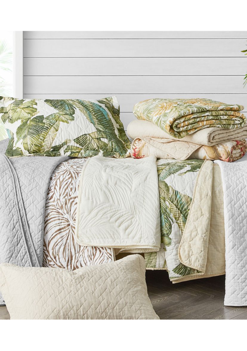 Fiesta Palms 2-Piece Floral Cotton Quilt Set