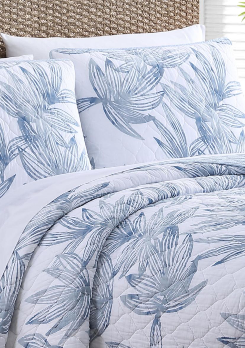 Kayo 3-Piece Floral Cotton Quilt Set