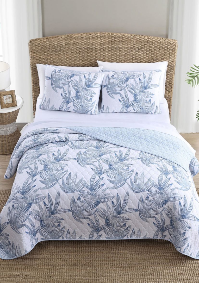 Kayo 3-Piece Floral Cotton Quilt Set